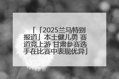 「2025兰马特别报道」本土健儿勇 赛道竞上游 甘肃参赛选手在比赛中表现优异