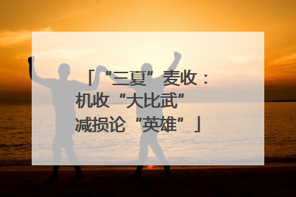 “三夏”麦收：机收“大比武” 减损论“英雄”