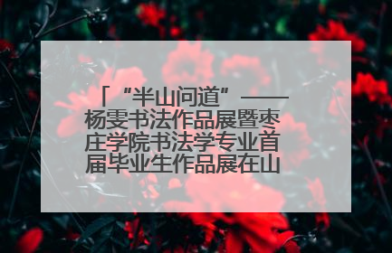 “半山问道”——杨雯书法作品展暨枣庄学院书法学专业首届毕业生作品展在山东省文化馆开幕