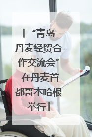 “青岛—丹麦经贸合作交流会” 在丹麦首都哥本哈根举行