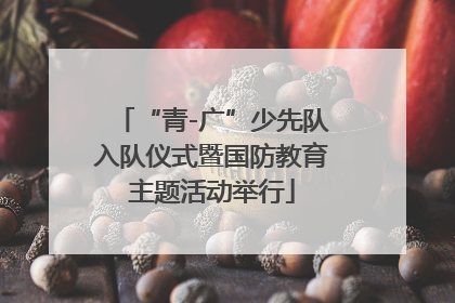 “青-广”少先队入队仪式暨国防教育主题活动举行