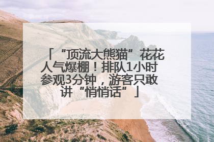 “顶流大熊猫”花花人气爆棚！排队1小时参观3分钟，游客只敢讲“悄悄话”