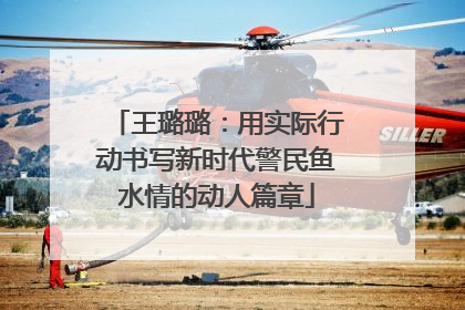 王璐璐：用实际行动书写新时代警民鱼水情的动人篇章