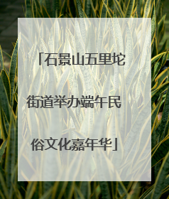 石景山五里坨街道举办端午民俗文化嘉年华