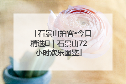 石景山拍客•今日精选⑲｜石景山72小时欢乐图鉴