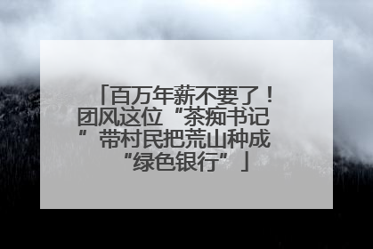 百万年薪不要了！团风这位“茶痴书记”带村民把荒山种成“绿色银行”