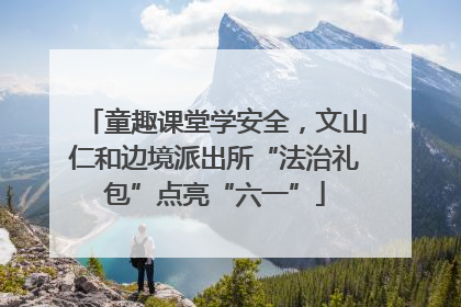 童趣课堂学安全，文山仁和边境派出所“法治礼包”点亮“六一”