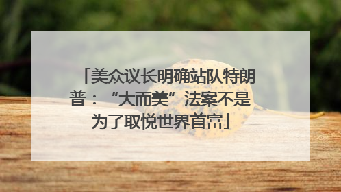 美众议长明确站队特朗普：“大而美”法案不是为了取悦世界首富