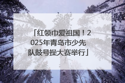 红领巾爱祖国！2025年青岛市少先队鼓号操大赛举行
