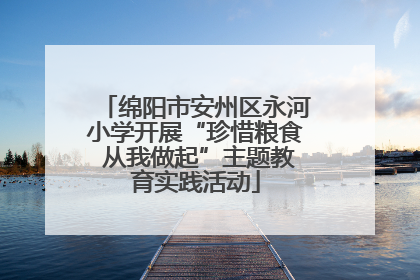绵阳市安州区永河小学开展“珍惜粮食 从我做起”主题教育实践活动