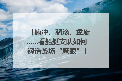 俯冲、翻滚、盘旋……看船艇支队如何锻造战场“鹰眼”