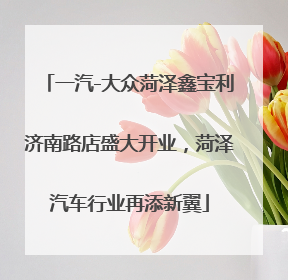 一汽-大众菏泽鑫宝利济南路店盛大开业，菏泽汽车行业再添新翼