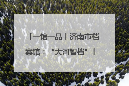 一馆一品丨济南市档案馆：“大河智档”