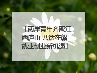 两岸青年齐聚江西庐山 共话在赣就业创业新机遇