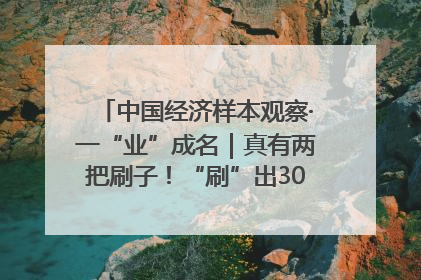 中国经济样本观察·一“业”成名｜真有两把刷子！“刷”出30亿级“颜值经济”