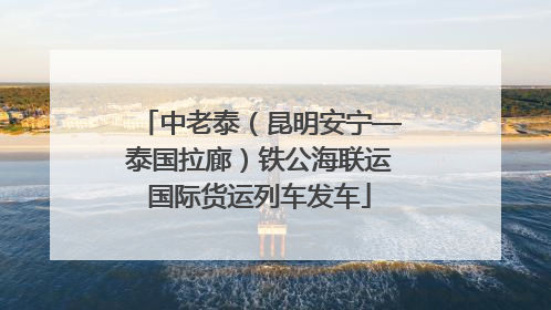 中老泰（昆明安宁—泰国拉廊）铁公海联运国际货运列车发车