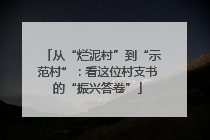 从“烂泥村”到“示范村”：看这位村支书的“振兴答卷”