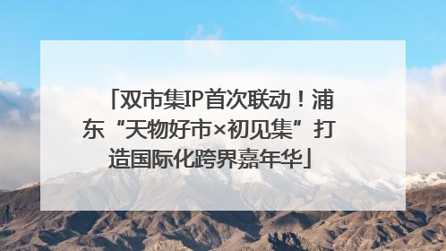 双市集IP首次联动！浦东“天物好市×初见集”打造国际化跨界嘉年华