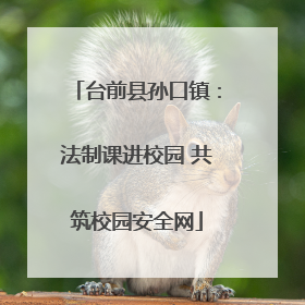 台前县孙口镇：法制课进校园 共筑校园安全网