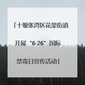 十堰张湾区花果街道开展“6·26”国际禁毒日宣传活动