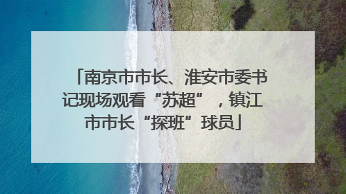 南京市市长、淮安市委书记现场观看“苏超”，镇江市市长“探班”球员