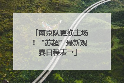 南京队更换主场！“苏超”最新观赛日程表→