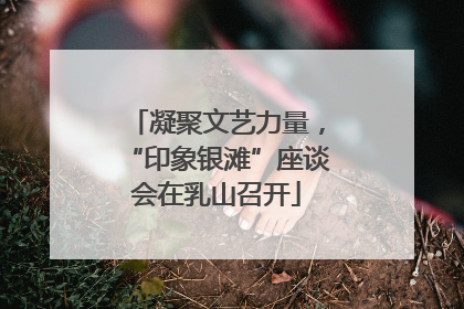 凝聚文艺力量，“印象银滩”座谈会在乳山召开
