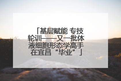 基层赋能 专技轮训——又一批体液细胞形态学高手在宜昌“毕业”