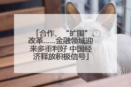 合作、“扩围”、改革……金融领域迎来多重利好 中国经济释放积极信号