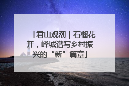 君山观潮｜石榴花开，峄城谱写乡村振兴的“新”篇章
