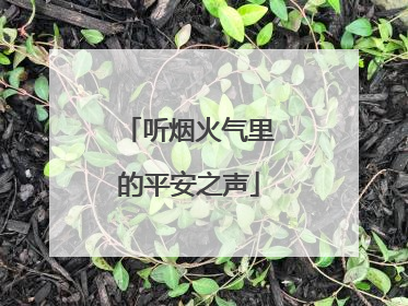 听烟火气里的平安之声