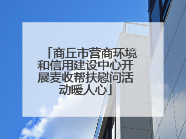 商丘市营商环境和信用建设中心开展麦收帮扶慰问活动暖人心