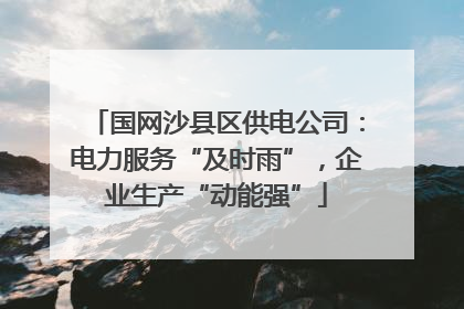 国网沙县区供电公司：电力服务“及时雨”，企业生产“动能强”