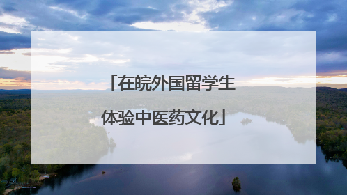 在皖外国留学生体验中医药文化