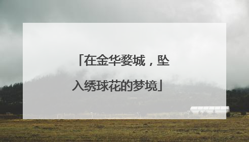 在金华婺城，坠入绣球花的梦境