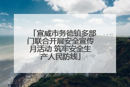 宣威市务德镇多部门联合开展安全宣传月活动 筑牢安全生产人民防线