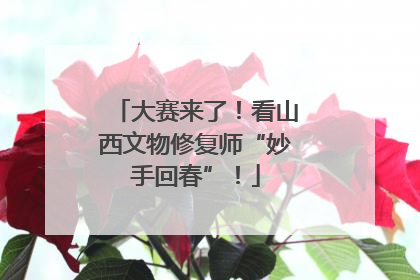 大赛来了！看山西文物修复师“妙手回春”！