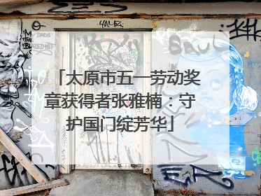 太原市五一劳动奖章获得者张雅楠：守护国门绽芳华