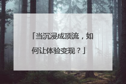 当沉浸成顶流，如何让体验变现？