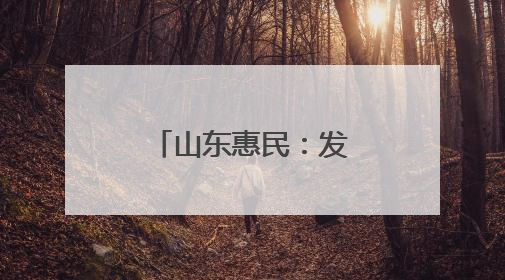 山东惠民：发展特色产业 赋能乡村振兴