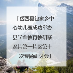 岳西县包家乡中心幼儿园成功举办县学前教育教研联系片第一片区第十三次专题研讨会