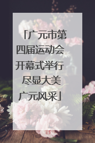 广元市第四届运动会开幕式举行 尽显大美广元风采