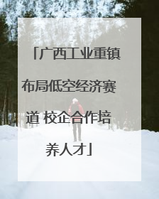 广西工业重镇布局低空经济赛道 校企合作培养人才