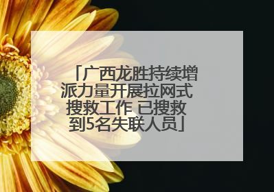 广西龙胜持续增派力量开展拉网式搜救工作 已搜救到5名失联人员