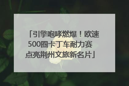 引擎咆哮燃爆！欧速500圈卡丁车耐力赛点亮荆州文旅新名片