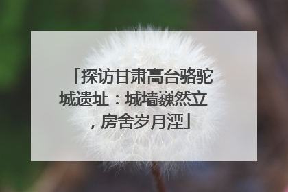 探访甘肃高台骆驼城遗址：城墙巍然立，房舍岁月湮