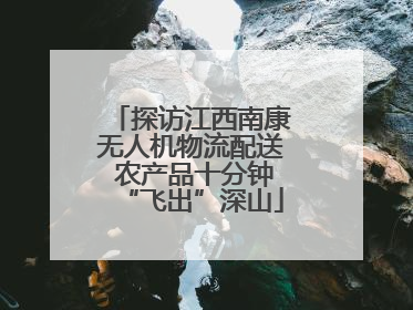探访江西南康无人机物流配送 农产品十分钟“飞出”深山