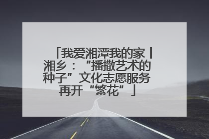 我爱湘潭我的家丨湘乡：“播撒艺术的种子”文化志愿服务再开“繁花”