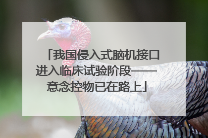 我国侵入式脑机接口进入临床试验阶段——意念控物已在路上