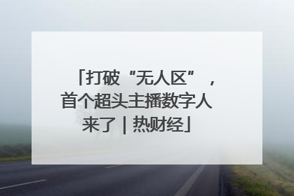 打破“无人区”，首个超头主播数字人来了｜热财经